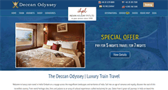 Desktop Screenshot of deccan-odyssey-india.com