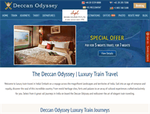 Tablet Screenshot of deccan-odyssey-india.com